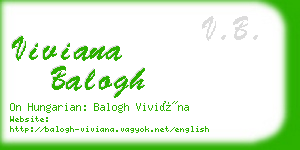 viviana balogh business card
